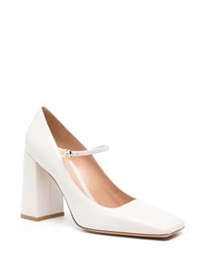 Gianvito Rossi Ribbon 95mm leather Mary Jane pumps - Wit
