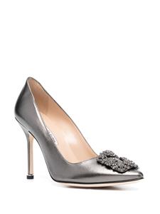 Manolo Blahnik Hangisi leren pumps - Grijs