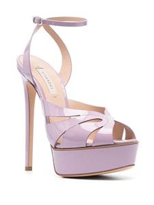 Casadei Flora Tiffany sandalen met plateauzool - Paars