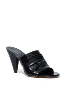 Proenza Schouler Gathered Cone 85mm leather sandals - Zwart