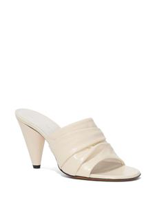 Proenza Schouler Gathered Cone 85mm leather sandals - Wit