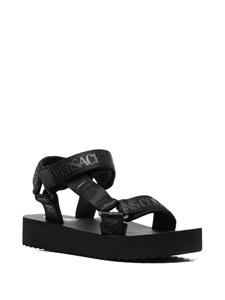 Versace Sandalen met plateauzool - Zwart