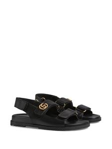 Gucci GG leather sandals - Zwart