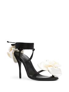 Magda Butrym 105mm ower-appliqué sandals - Zwart