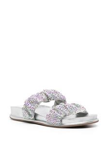 Le Silla Pool Side leather sandals - Zilver