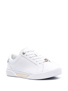 Tommy Hilfiger Court panelled leather sneakers - Wit