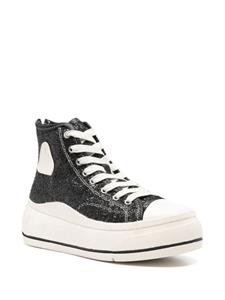 R13 Kurt glittered platform sneakers - Zwart