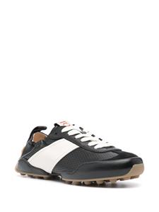 Tod's elasticated-trim leather sneakers - Zwart