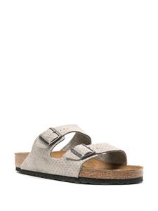 Birkenstock Arizona perforated suede sandals - Grijs