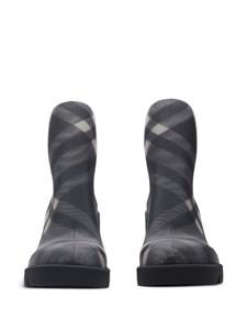 Burberry Marsh check-pattern boots - Grijs