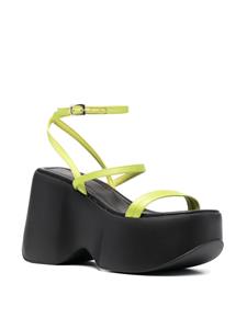 Vic Matié Leren sandalen - Groen
