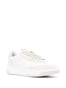 BOSS colourblock leather snakers - Wit