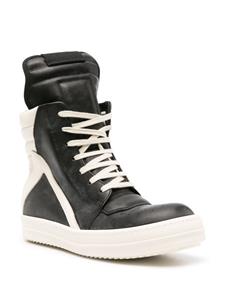 Rick Owens Geobasket leather high-top sneakers - Zwart