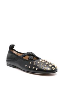 Wandler June leather ballerina shoes - Zwart