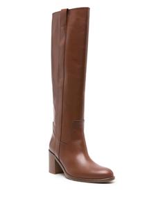 Via Roma 15 knee-high leather boots - Bruin