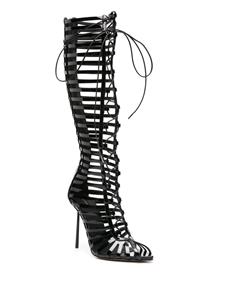 Le Silla Cage 120mm knee-high boot - Zwart