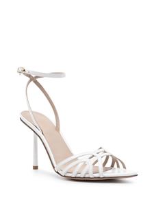 Le Silla Bella 120mm leather sandals - Wit