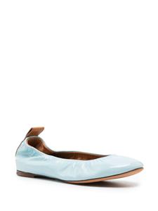 Lanvin patent leather ballerina shoes - Blauw
