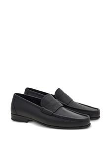 Ferragamo logo-debossed leather loafers - Zwart