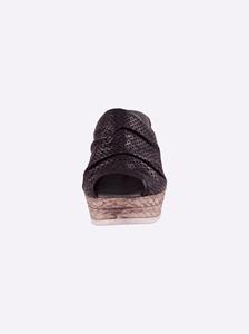 Slippers in zwart van Andrea Conti