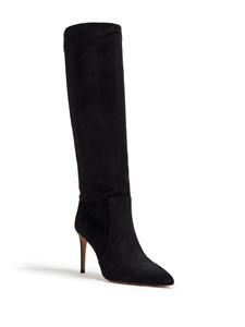 Paris Texas 85mm pointed-toe leather boots - Zwart