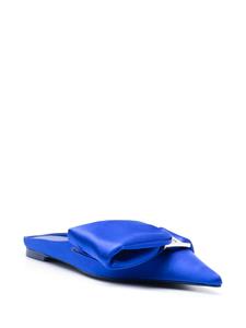 Ferragamo Sandalen met asymmetrische strik - Blauw