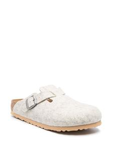 Birkenstock Boston klompen van wolvilt - Beige