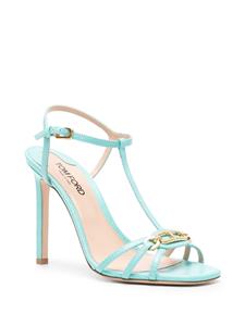 TOM FORD Whitney 105mm leather sandals - Blauw