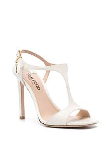 TOM FORD Angelina 95mm leather sandals - Wit