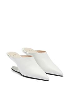 Nº21 sabot 60mm leather mules - Wit