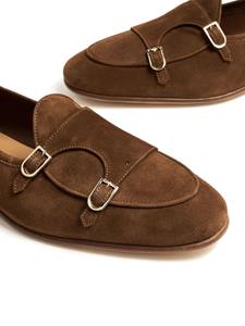 Edhen Milano Brera suede monk shoes - Bruin