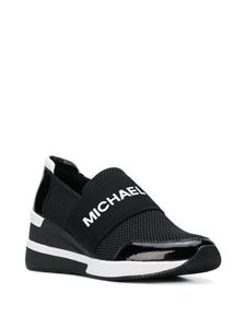 Michael Michael Kors logo platform runner sneakers - Zwart