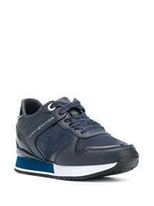 Tommy Hilfiger Sneakers met contrasterend vlak - Blauw