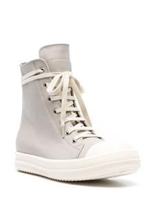 Rick Owens high-top leather sneakers - Grijs
