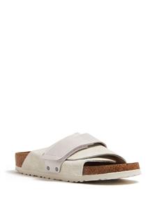Birkenstock touch-strap open-toe suede sandals - Wit