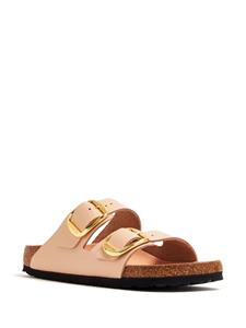 Birkenstock open-toe slip-on buckled leather sandals - Beige