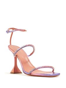 Amina Muaddi Gilda 95mm crystal-embellished sandals - Roze