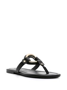See by Chloé Hana leather T-bar sandals - Zwart
