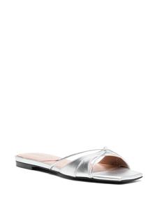 D'ACCORI Lust leather sandals - Zilver