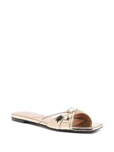 D'ACCORI Lust leather sandals - Goud