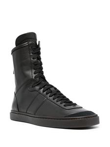LEMAIRE high-top leather sneakers - Zwart
