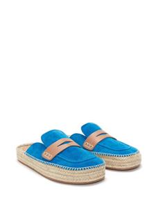 JW Anderson two-tone suede espadrilles - Blauw