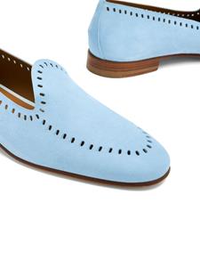 Edhen Milano cut-out suede loafers - Blauw
