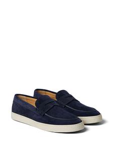 Brunello Cucinelli suede penny loafers - Blauw