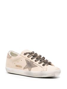 Golden Goose Super-star leather trainers - Beige