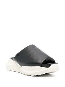 Rick Owens chunky sole slip-on leather sandals - Zwart