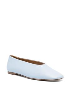 Aeyde Kirsten leather ballerina shoes - Blauw