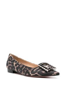 Roberto Festa Amaia leopard-print ballerina shoes - Bruin