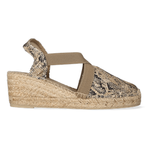 Toni pons Espadrilles Dames Terra-MB Taupe Textiel