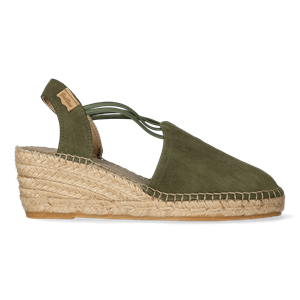 Toni pons Espadrilles Dames Tremp Groen Suède